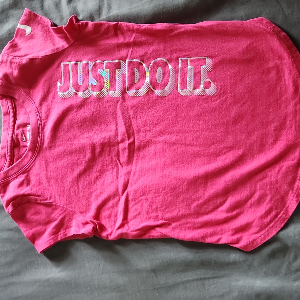 Nike Kids Pink 'Just Do It' Tee